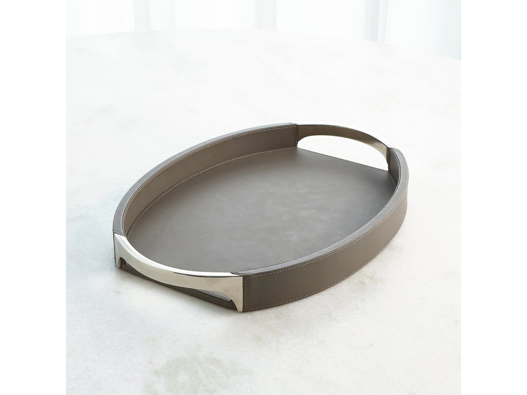 Roberts Tray-Fossil Grey with Nickel-Sm - image 5