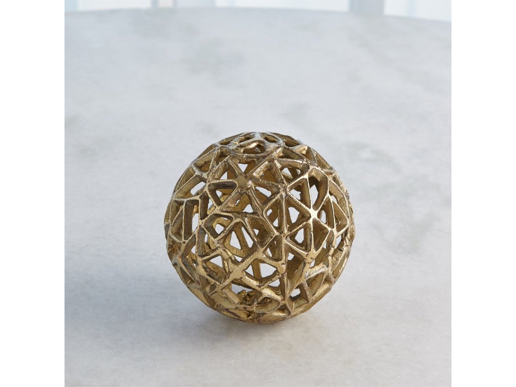 Jali Ball-Antique Brass-Lg - image 4