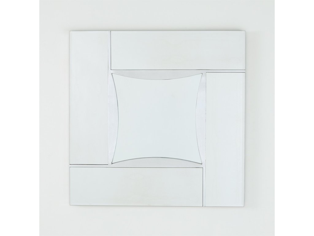 Diamond Shape Mirror-Silver Leaf - image 1