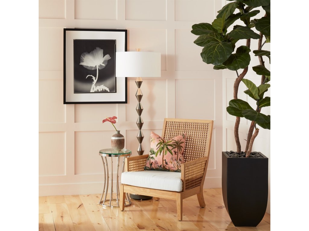 Logan Arm Chair-Walnut-Chesterfield Grey Leather - image 6