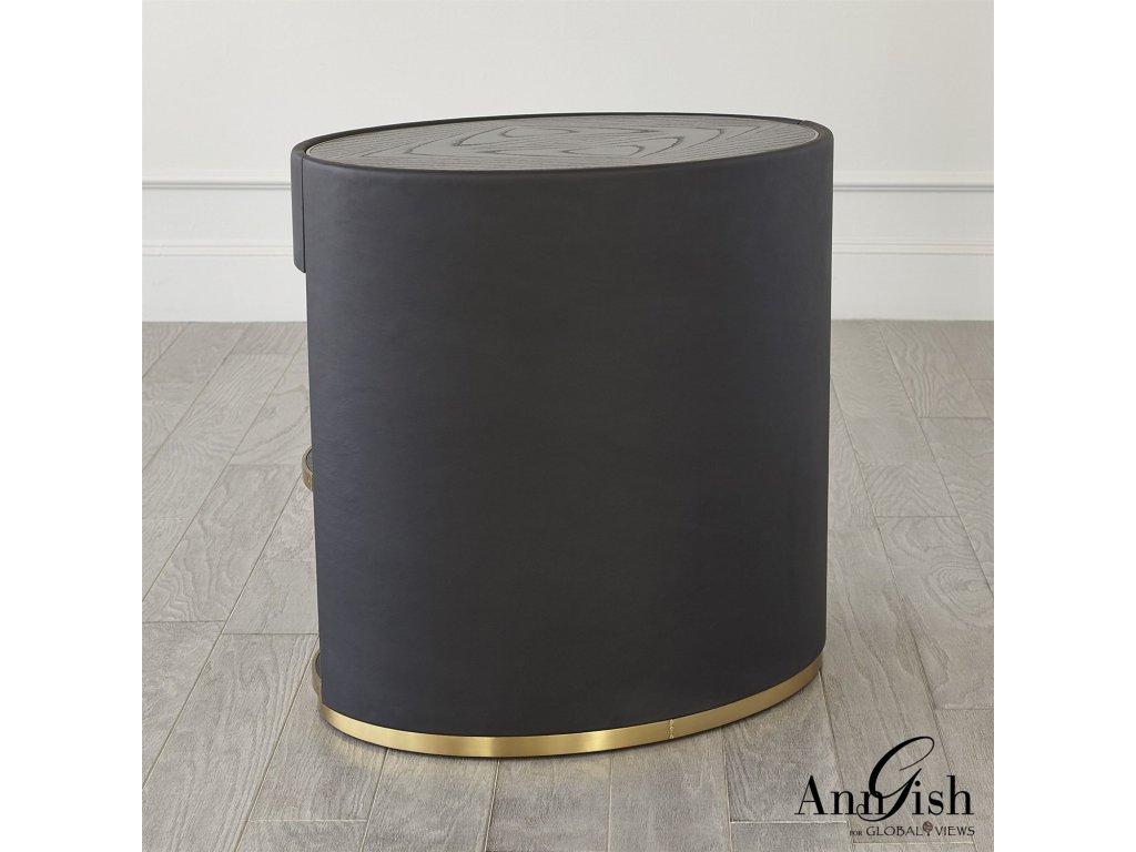 Ellipse Bedside Cabinet-Black - image 3