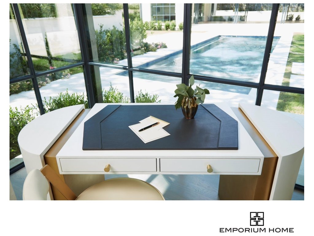 Tiffany Desk Blotter-Graphite Leather - image 3