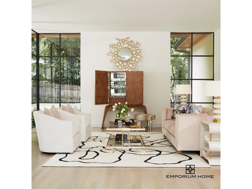 Squiggle Rug-Ivory/Black-8 x 10 - image 3