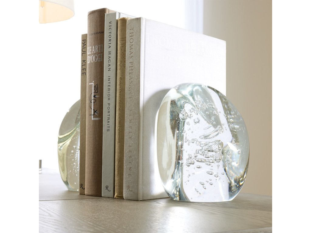 Chunk Bookends-Clear with Bubbles - image 5
