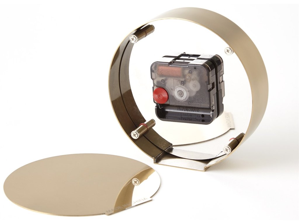 Mother of Pearl Clock-Brass - image 6