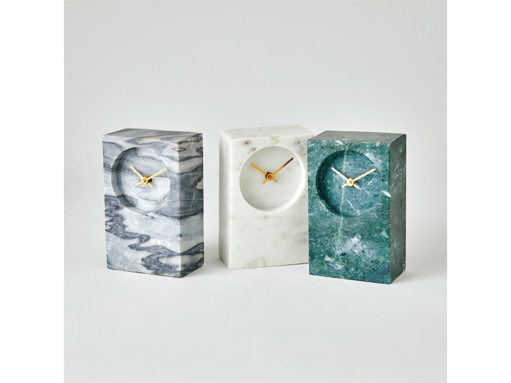 Marble Tower Clock-White - main image