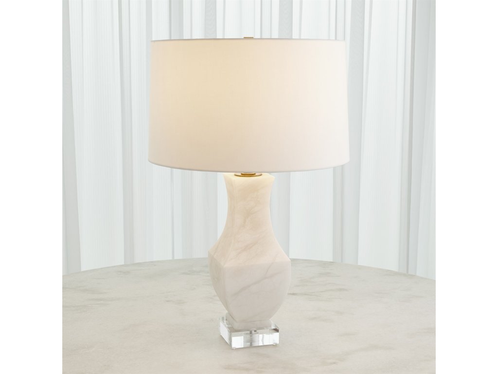 Alabaster Square Urn Lamp - main image