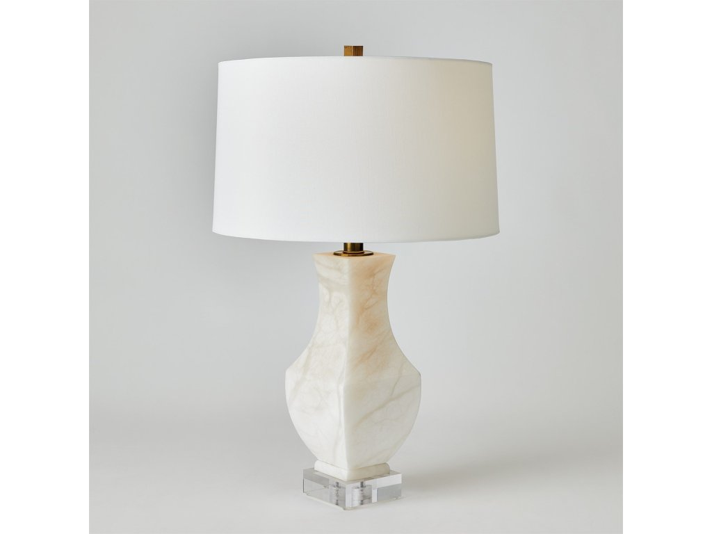 Alabaster Square Urn Lamp - image 2