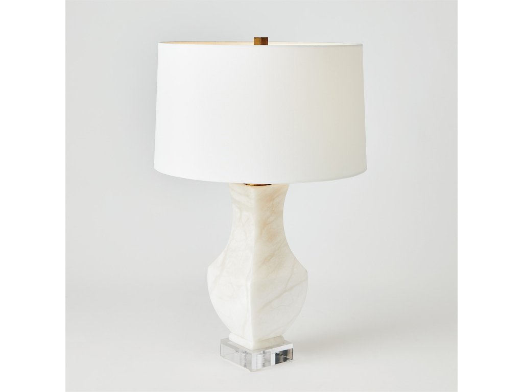 Alabaster Square Urn Lamp - image 3