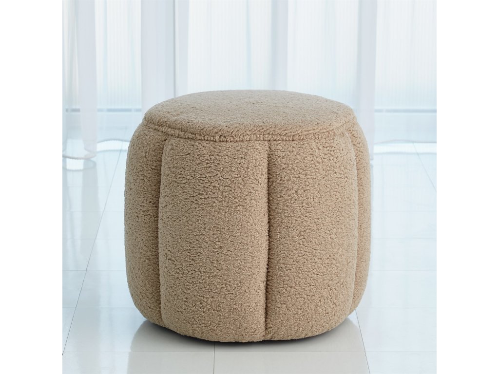 Tuffet Ottoman-Sheepskin-Toast - main image