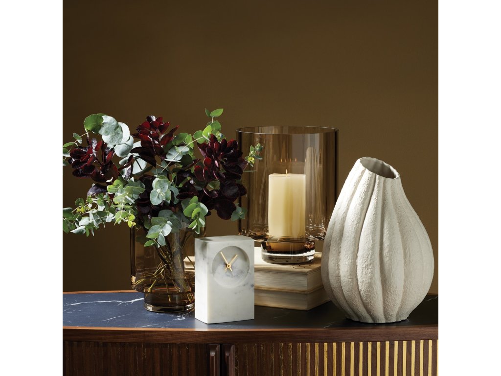 Marble Tower Clock-White - image 9