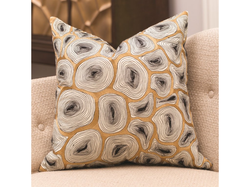 Agate Pillow-Black/Gold - image 2