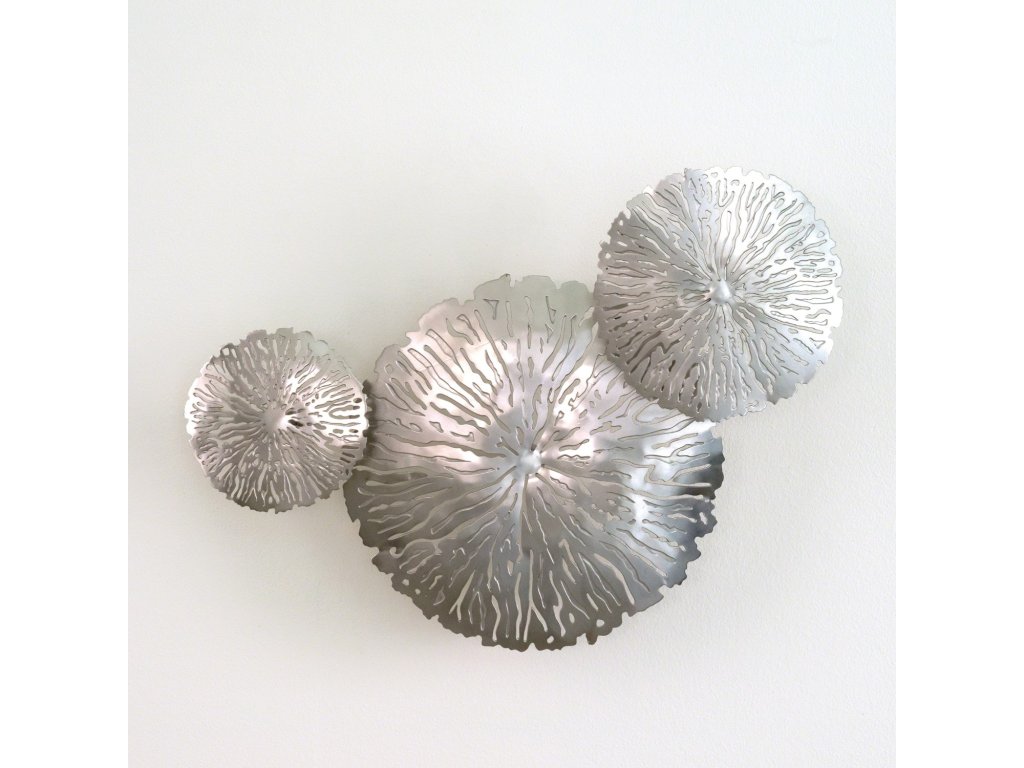 S/3 Lily Pad Clusters-Antique Nickel - main image
