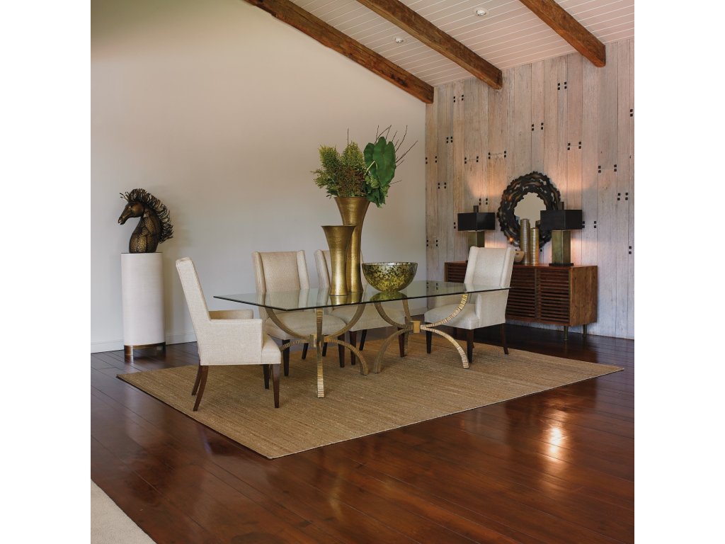 Teton Rectangular Table-Gold - main image