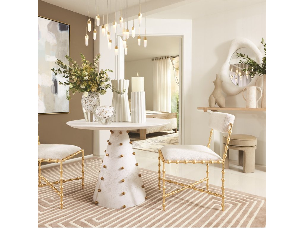 Leo Chandelier-20 Drop Round-Satin Brass - image 4