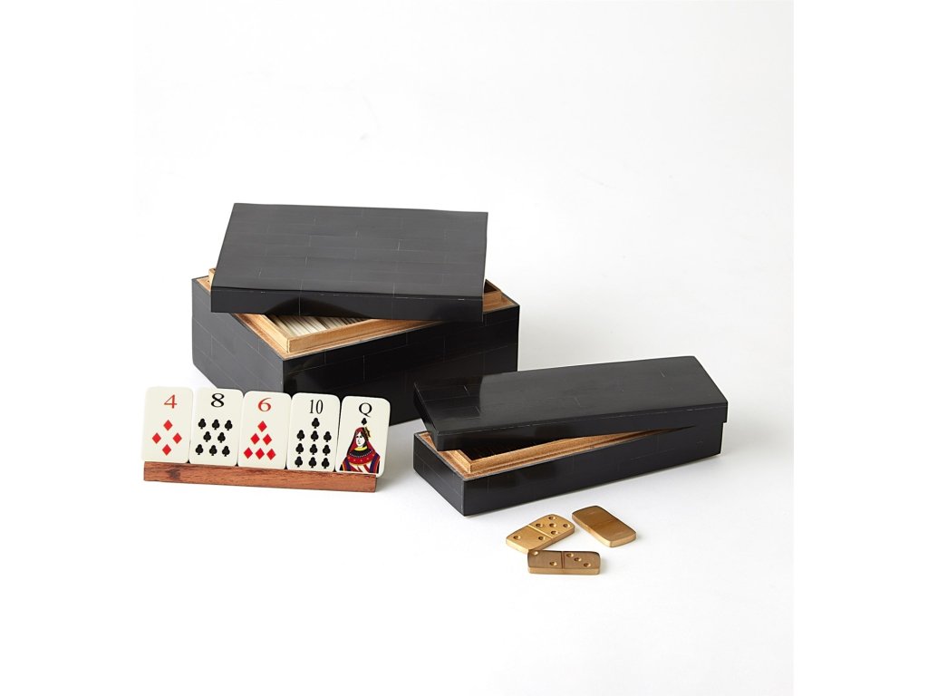 Boxed Bone Card Set-Black - image 2