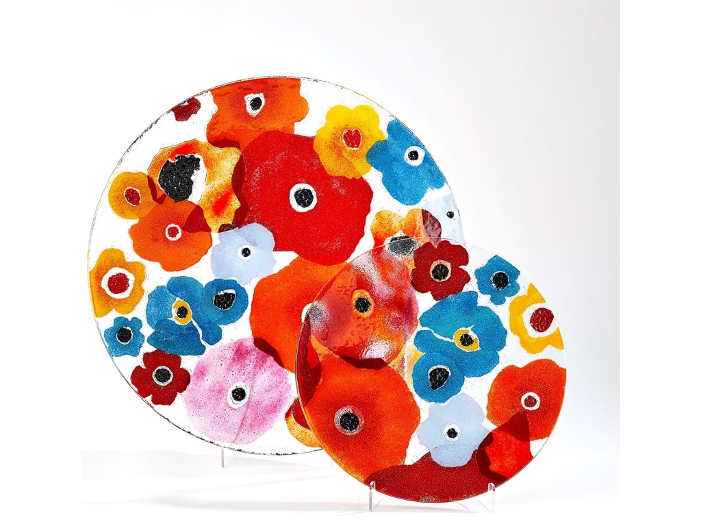 Fused Floral Charger-Bright-Lg - image 2