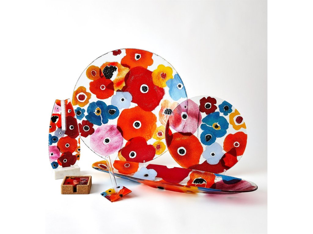 Fused Floral Charger-Bright-Lg - main image