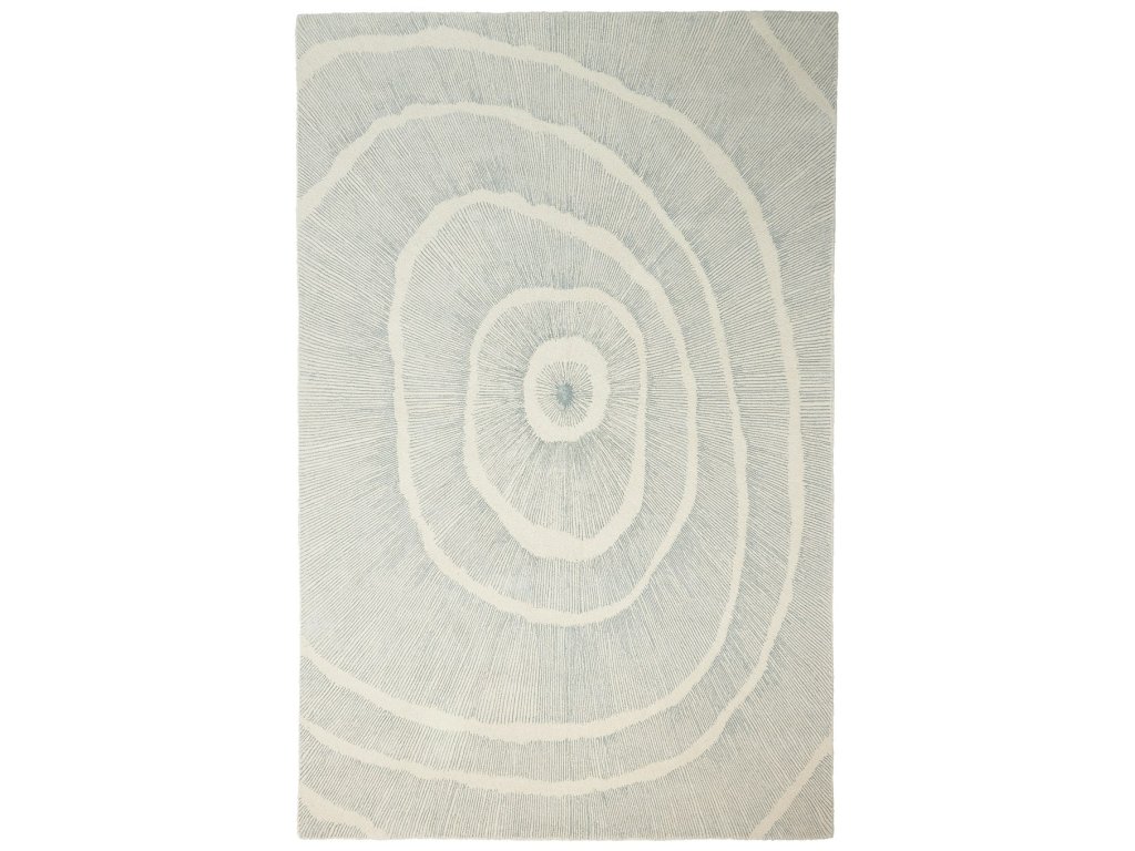 Burst Rug-Ivory/Blue-12 x 18 - main image
