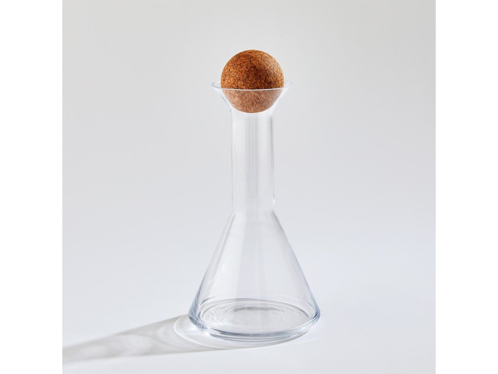 Chemistry Round Decanter with Cork Stopper - image 1