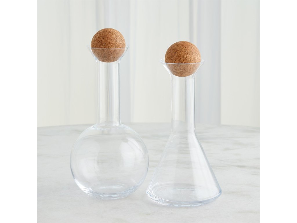 Chemistry Round Decanter with Cork Stopper - image 3