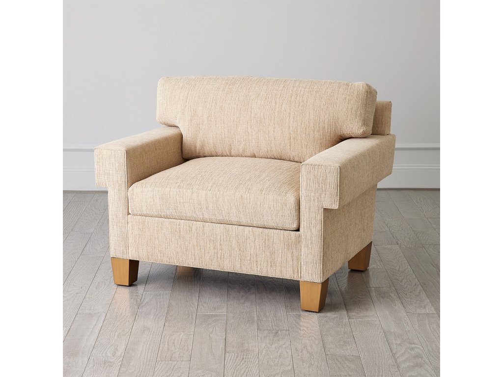 Square Arm Chair-Natural - image 5