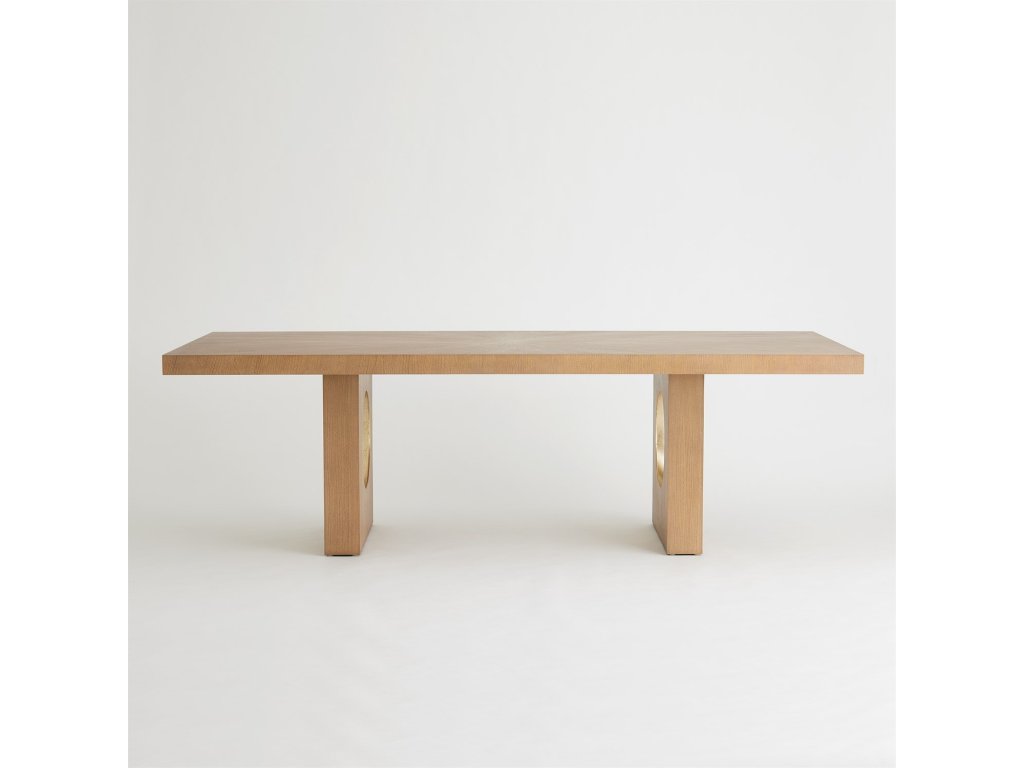 Oculus Dining Table-Nutmeg/Champagne - image 1