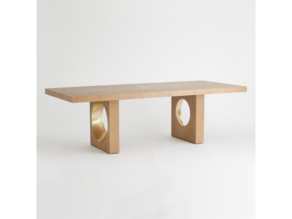 Oculus Dining Table-Nutmeg/Champagne - main image