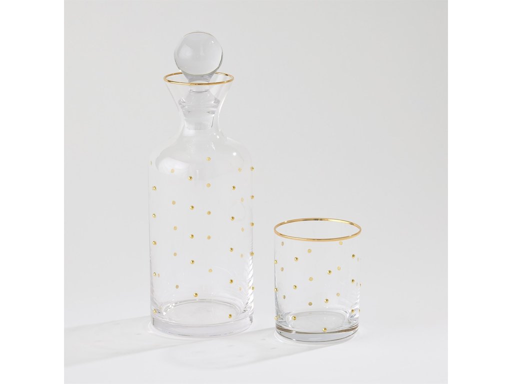 Celebration Decanter-Clear with Gold Dots - image 2