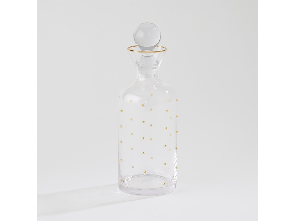 Celebration Decanter-Clear with Gold Dots - main image