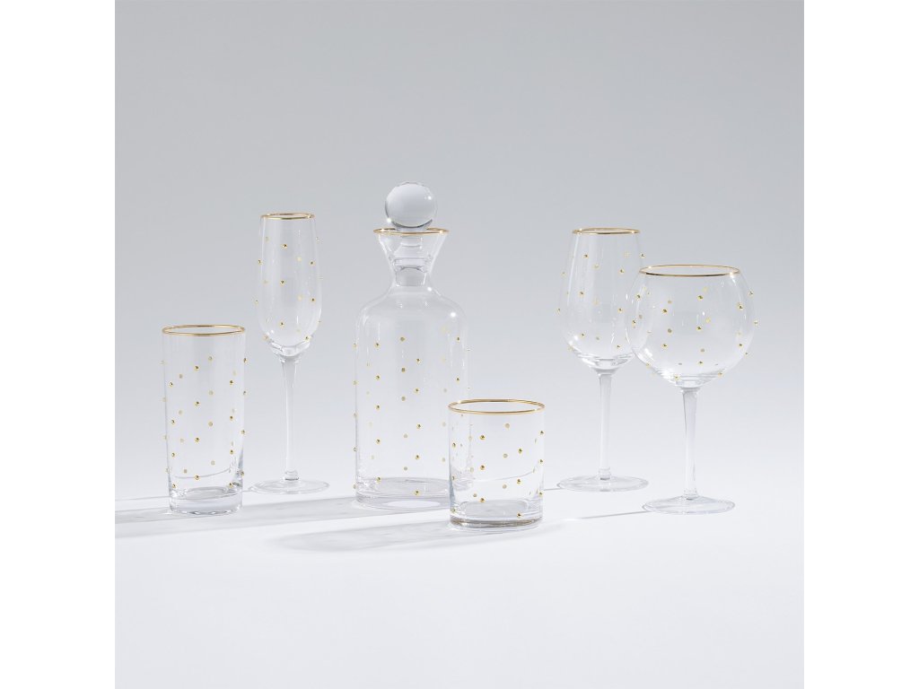 Celebration Decanter-Clear with Gold Dots - image 3