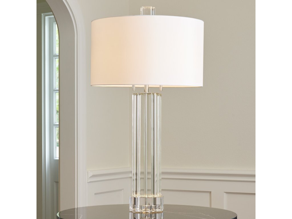 Fluted Crystal Column Table Lamp - main image