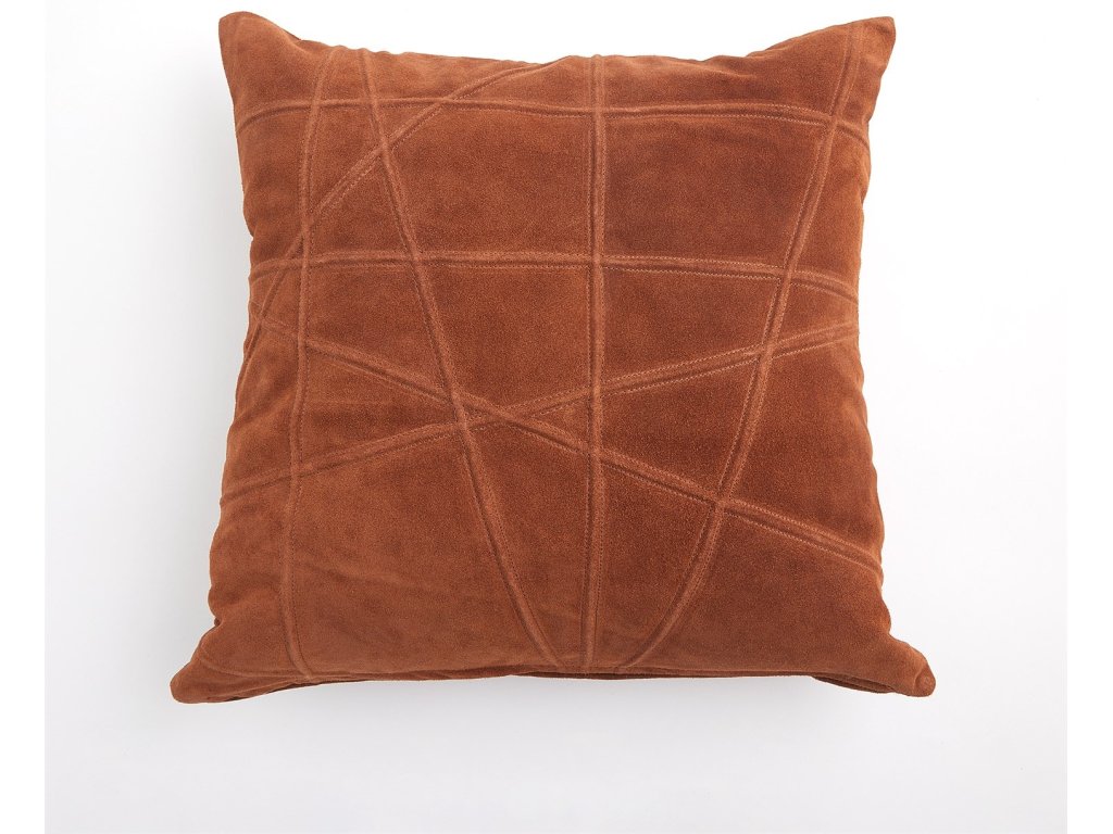 Crossroads Suede Pillow-Rust - main image