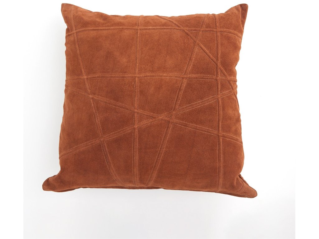 Crossroads Suede Pillow-Rust - image 1