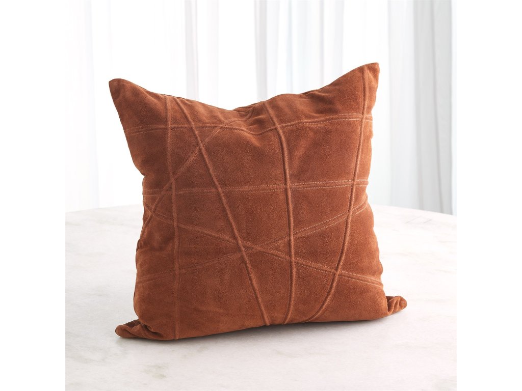 Crossroads Suede Pillow-Rust - image 4