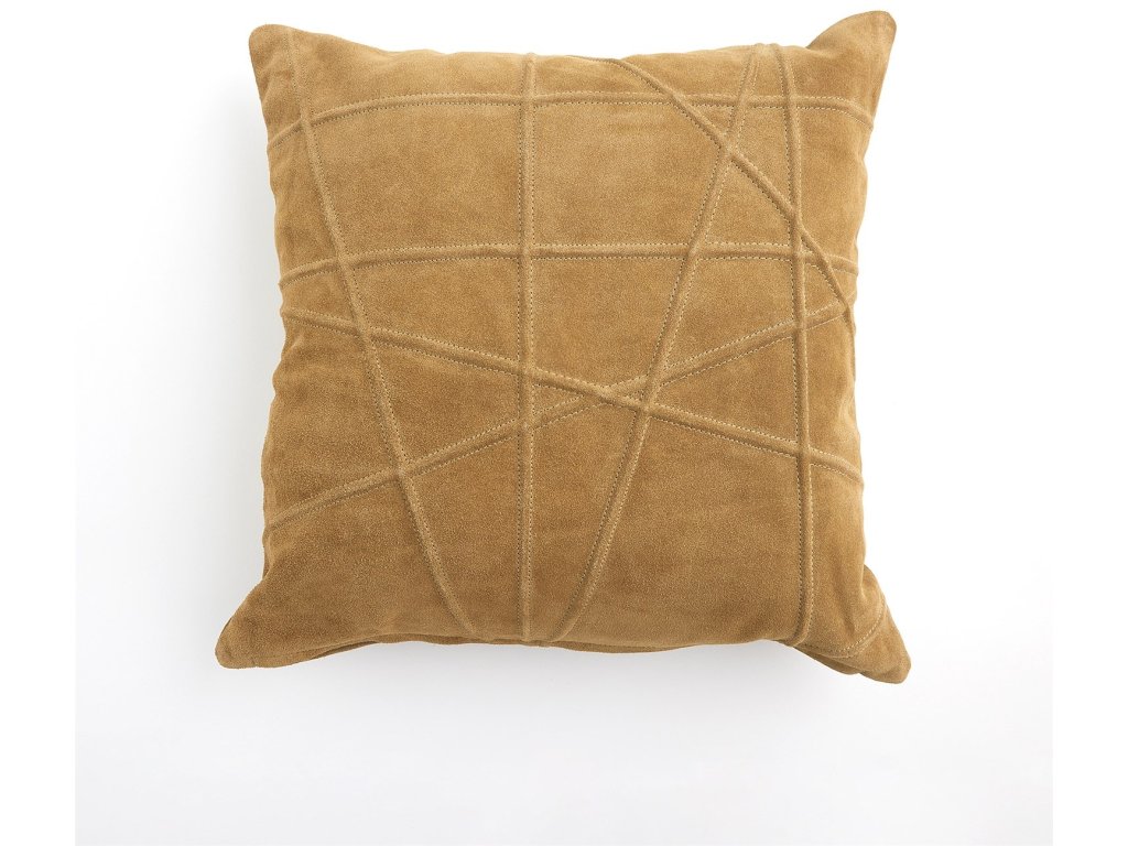 Crossroads Suede Pillow-Camel - main image