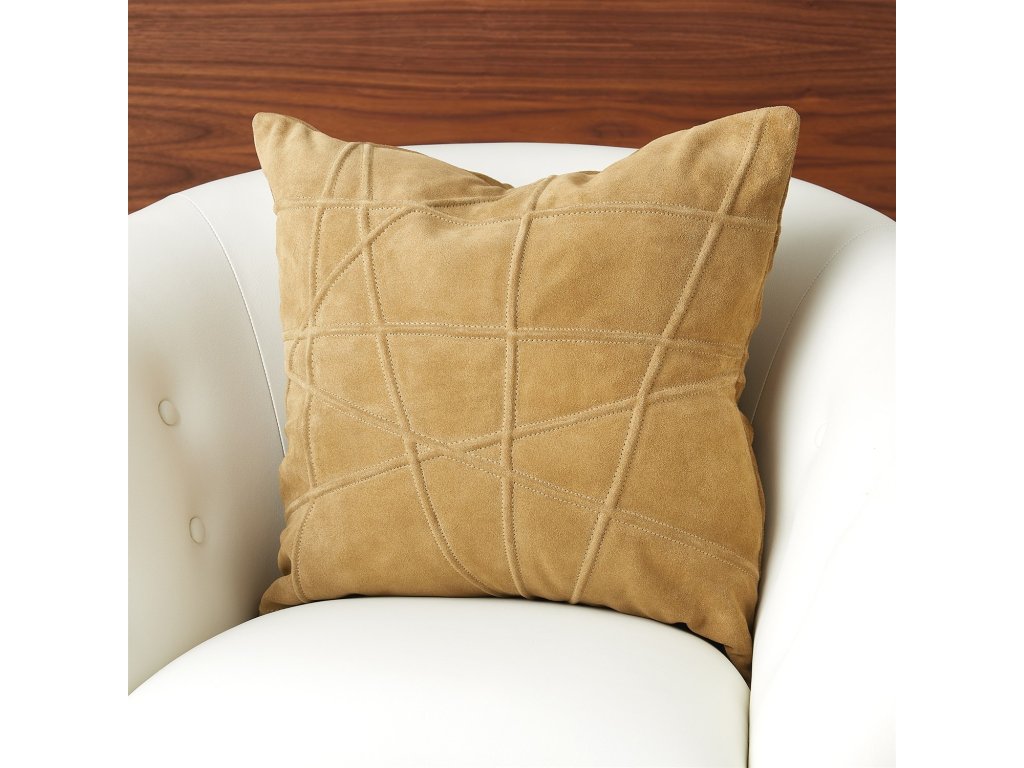Crossroads Suede Pillow-Camel - image 2