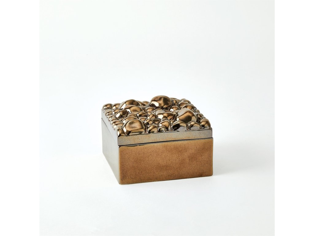 Pebbles Rectangular Box-Bronze - image 2