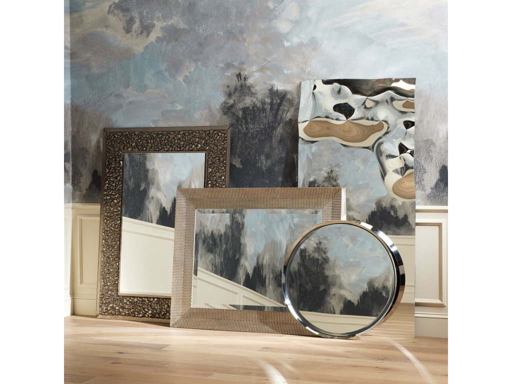 Delicate Basketweave Mirror-Silver - image 4