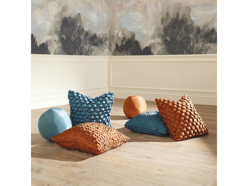 Diamond Ruche Pillow-Dusty Blue - image 4