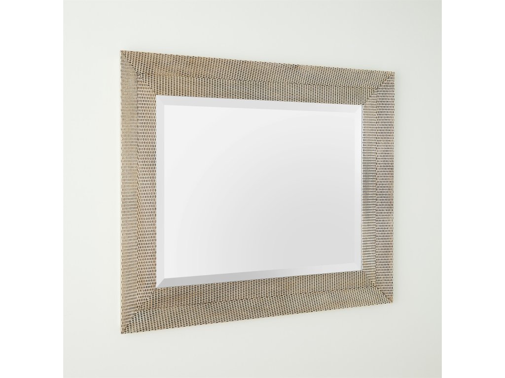 Delicate Basketweave Mirror-Silver - image 5