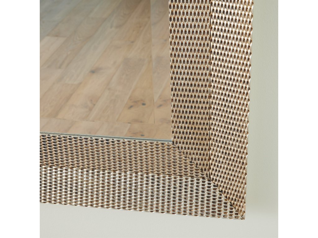 Delicate Basketweave Mirror-Silver - image 3