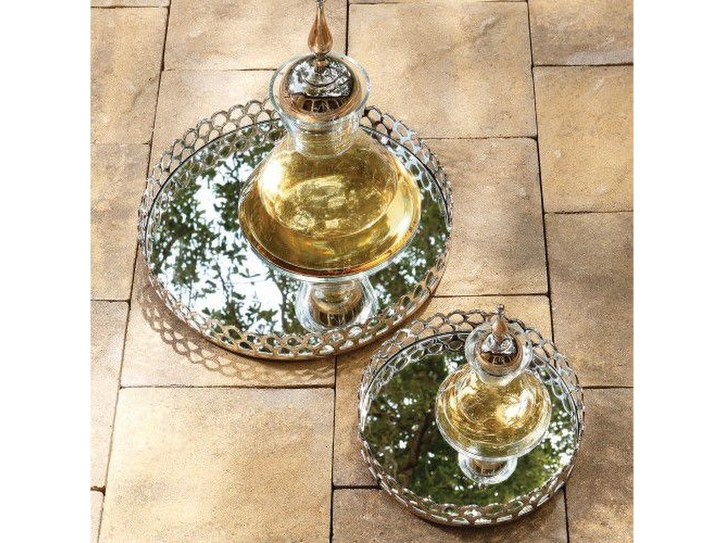 Double Arch Tray-Nickel-Lg - main image