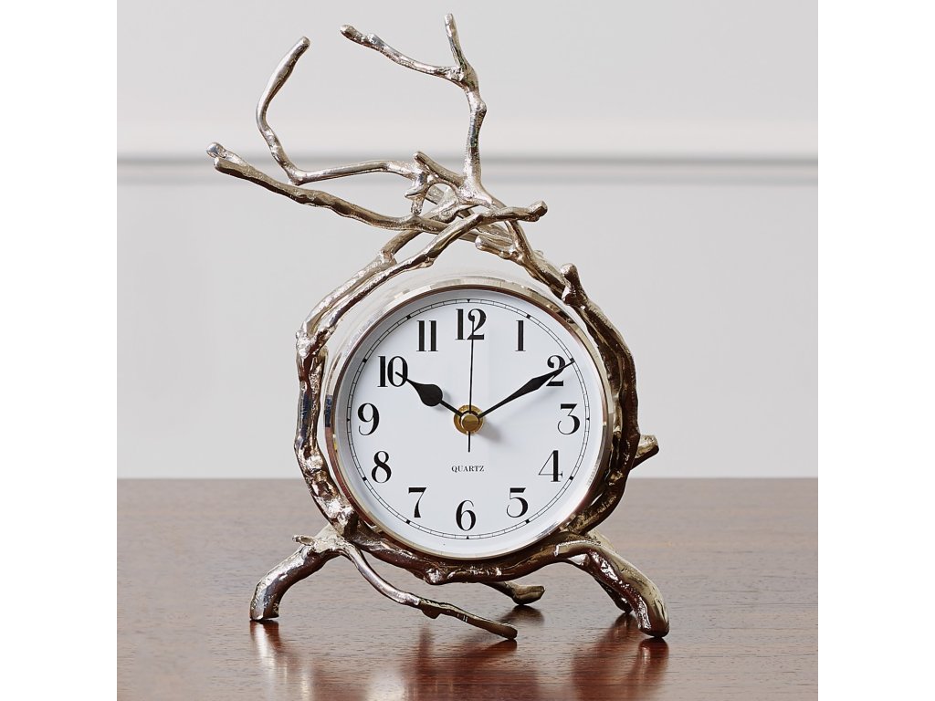 Twig Clock-Nickel - main image