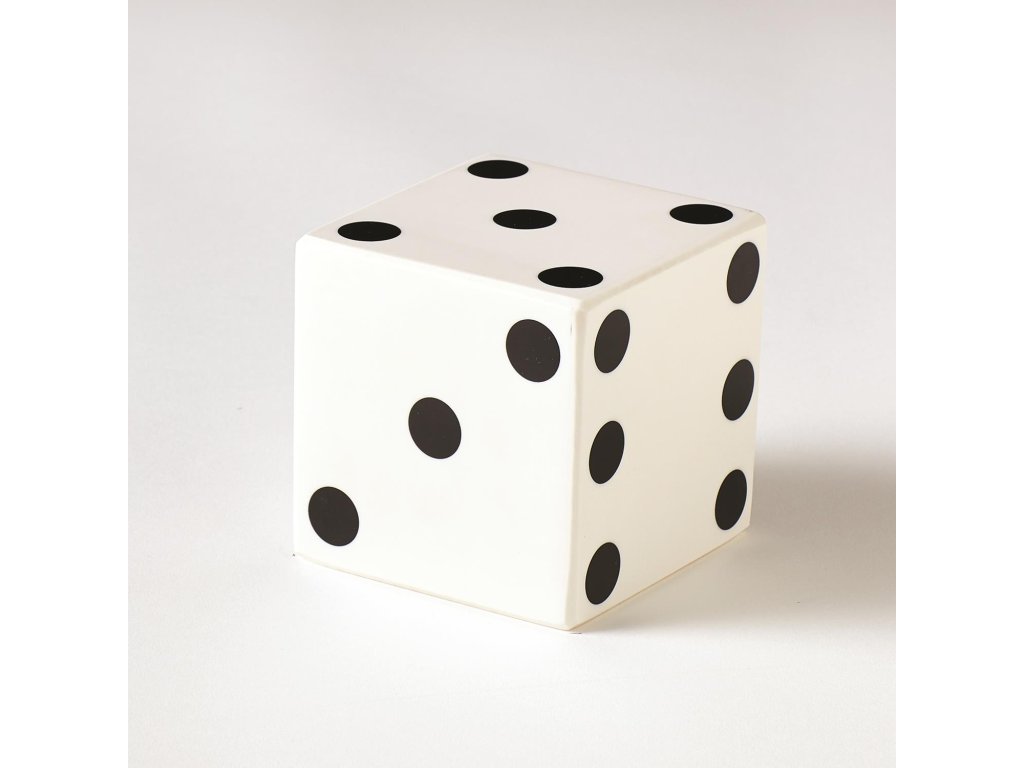 Pair of Dice-Black with White Dots-Med - image 4