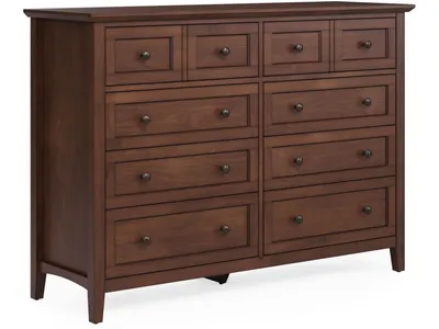 Grace Eight Drawer Dresser in Dark Mocha (2024)