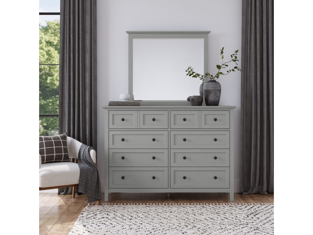 Grace Eight Drawer Dresser in Elephant Gray - main image
