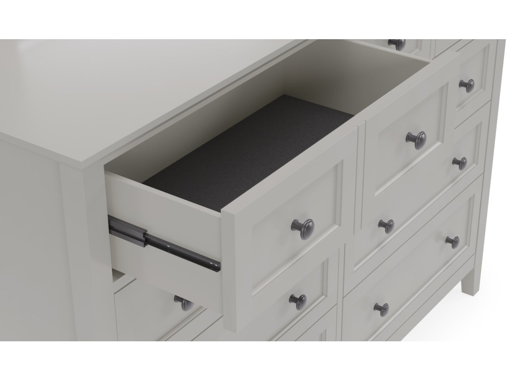 Grace Eight Drawer Dresser in Elephant Gray - image 4