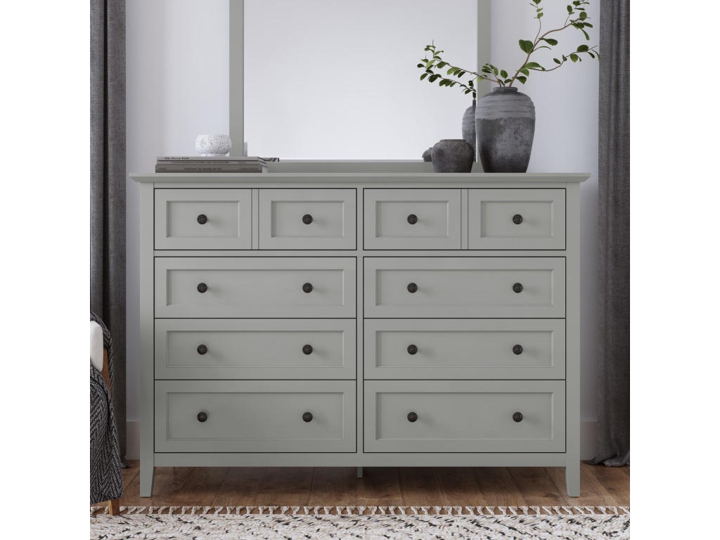Grace Eight Drawer Dresser in Elephant Gray - image 10