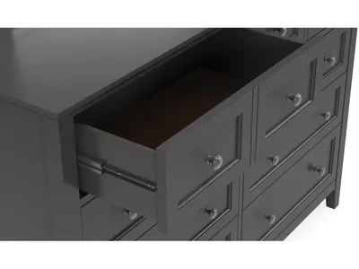 Grace Eight Drawer Dresser in Raven Black (2024)